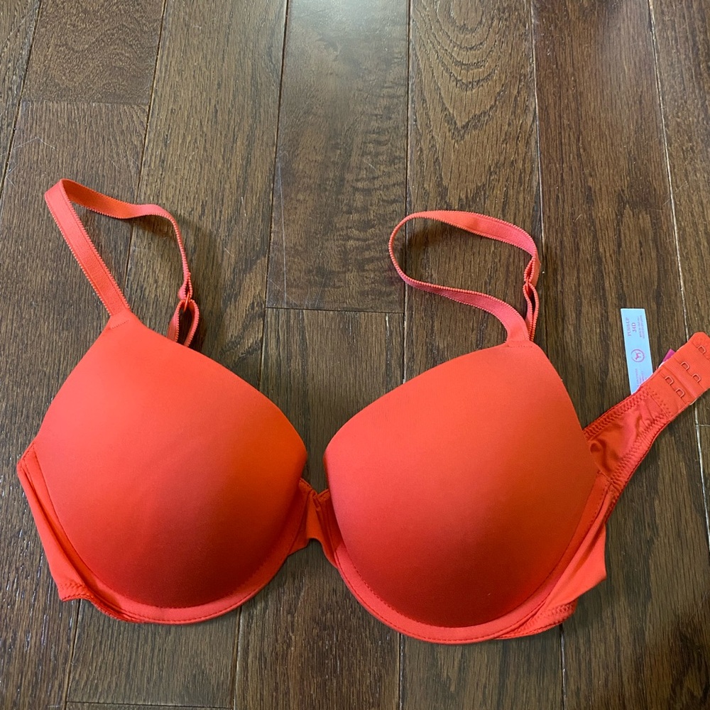 Victoria's Secret pink/orange Underwire Bra with Molded Cups
